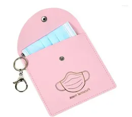 보관 가방 카라 mscara bolso de la pu a prueba agua funda soporte carteras clave cadena mscaras proteccin bolsos