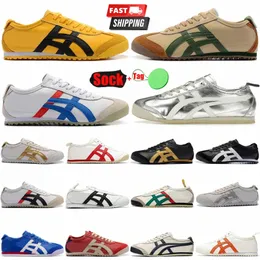 Tiger Mexico 66 Tigers Casual Shoes Running Shoes Summer Canvas Mexico66 Mens Womens Latex Combination Intersole Parchment Midsole Designer Sneakers Trainers