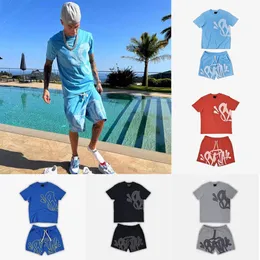 2024 MENS DESIGNER T SHIRT SYNA World Tracksuit SetSet Shorts and T Shirt Set Short Sleeve Y2k Tees Syna Graphic Printed Casual World Hip Hop Synaworld Summer Shirt