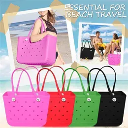 Hip Summer Beach väskor utomhus mode EVA Tote Bag Storage Hand Pet Big Waterproof Shopping Bags Crossbody Bag Free Ship 230320