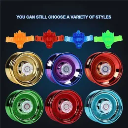 Yoyo a 4 colori Magic Yoyo Risposta 1 pezzo di legato in lega di alluminio ad alta velocità Yoyo con corde rotanti adatte a ragazzi e giocattoli per bambini T240521