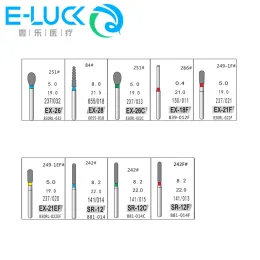 5pcs ex/sr Series Series Dental Diamond Burs FG 1,6 мм стоматолога Полировка и измельчение зубов инструментов для высокоскоростных наконечников