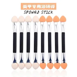 Nail Enhancement Tool Eye Shadow Brush Eye Shadow Stick Magic Mirror Brush Rubber Double Head Two Side Small Brush 10 Aluminum T