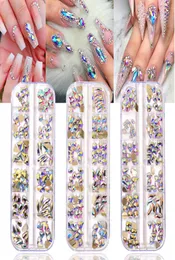120pcsbox crystal AB 3D Nail Rhinestones Fancy Shaped Crystals and Stones for DIY Nails Art Decoration3523727