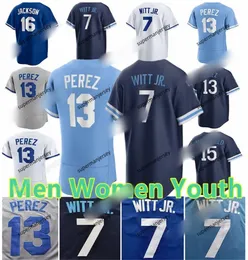 KC Baseball Jersey Salvador Perez Bobby Witt Jr Bo Jackson Vinnie Pasquantino MJ Мелендес Майкл Мэсси Брэди Певица Лайлс Джордж Бретт Роял Зак Грейнке Пратто Аа