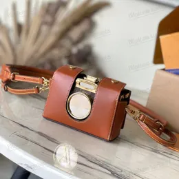 Designer-Tasche Bild Trunk Hülle Vintage Kamera Luxus-Taschen-Sicherung Tasche auf Gehäuse Außergewöhnliche Kreation winzig Kurzkörper Cross-Body Bag Circle Objektivkappe