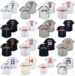 99 Rick Vaughn Retro Throwback Baseball Kenny Lofton Carlos Baerga Roberto Alomar Omar Vizque Larry Doby Bob Feller Jim Thome Satchel Paige Jose Ramirez