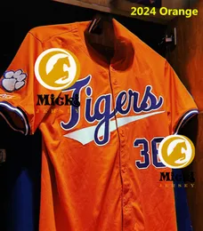 Clemson Tigers Baseball Jersey Custom Stitched, Premium Quality