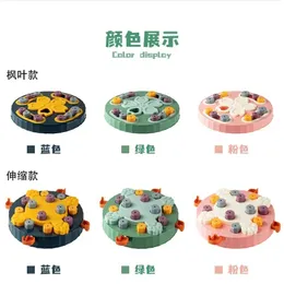 2024 Hundepuzzle Toys langsame Feeder Interactive Erhöhung Welpe IQ Food -Spender Esszeit langsam nicht Slip Bowl Pet Cat Dogs Training Spiel