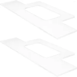 Tazze 2pcs modello di blocco di taglio Modello di scheda trasparente acrilico
