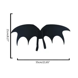 Halloween Black Bat Wings for Kids Rollenspiele Kostüme Accessoires Batwing Teufel Flügel Cosplay Requisiten für Partybühne Performance