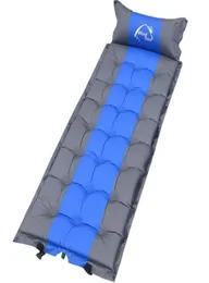 Schlafkissen Einzelperson im Freien Camping faltbar ultraleichte automatische selbstinflierende Luftmatratze Schlafpolstermatte mit Kissen 8730104