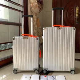 Traveling valigia Designer Bagugage con ruote in lega di imbarco in lega di alluminio Custodia da viaggio di grande capacità di viaggio valigie per leisure bagagli a mano
