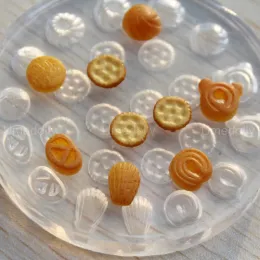 1 pcs stampo in silicone trasparente ad alta trasparente per cookie per bambole in miniatura stampo per biscotti argillosi bambole per le bambole cucine accessori da cucina