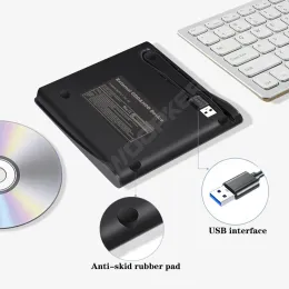 WOOPKER ESTERNO DVD-RW Player CD Burner DVD Burner USB 3.0 Drive Reader per PC Laptop Desktop Mac Windows Linux Apple iOS