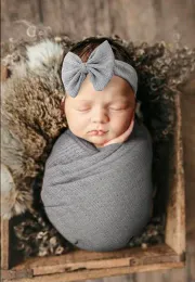 Punteggi fotografici neonati Baby avvolge la coperta del bambino morbida traballaggio elastico per neonati bambini che in posa accessori