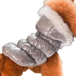 犬のアパレルウォームジャケットリフレクティブコールドコートペットの冬の小さな犬のために屋内と屋外での使用