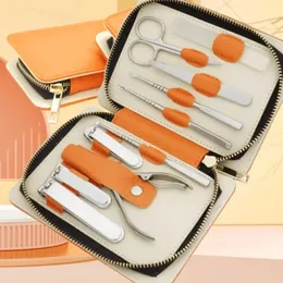 Set di case per nail clipper, clipper portatile a 10 pezzi, strumento, taglio in acciaio inossidabile, potenziamento