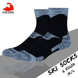 Kokossi Kış Kayak Çorapları Nefes Alabilir Rahat Sıcak Snowboard Koşu Tırmanış Dış Hava Sporları Kalın Socks Kadın Erkekler