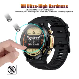 2pcs LEMFO LF33 DM50 ekran koruyucusu için Temperli Cam Smartwatch HD Clear Film Cam Koruyucu Film Saat Aksesuarı