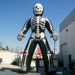 Gigante ao ar livre, terrível esqueleto inflável fantasma preto infláveis fantasmas Modelo de figura para decoração de halloween