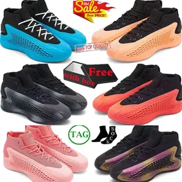 Ae 1 ae1 Basketballschuhe Anthony Edwards Wite Love Velocity Blue Stormtrooper Die zukünftige New Wave Wave Georgia Red Clay Training im Freien Sport Sneaker