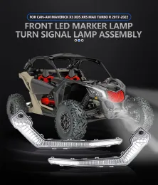 Für Can-Am-Maverick X3 XDS XRS Max Turbo Trail Sport Max 2017-2022 LED-Front Signature Light Amber Blinker Lampe