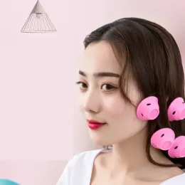 20 PCS Sihirli Saç Bakımı Silindirler için Kırdırılar için Uyuyan Klip Yok Yumuşak Kauçuk Silikon Saç Kırdır Twist Saç Stil Diy Aracı