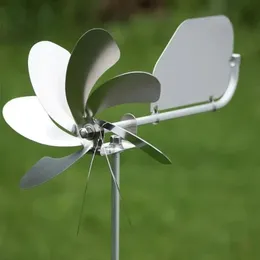 Einzigartige und magische Metallwindmühle Windspinner Power Kinetic Skulptur im Freien Garten Rasendekor rotierendes Orament 240522