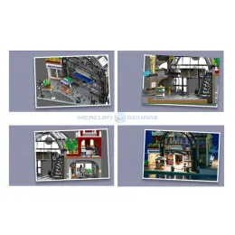 The Meeting Point MOC 89154 Ideas Buliding Bricks House Modular Medieval Architecture Model Blocks Toys Gifts For Children