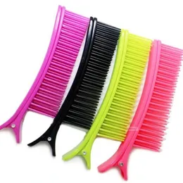 2 pcs Clip per capelli in plastica con clip pettine tintura per permesso per permesso di styling separati Accessori