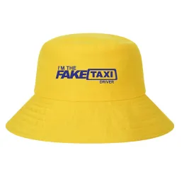 Gefälschte Taxischaufel Hüte coole Faketaxi -Fahrer Caps Männer Sport Bob Eimer Hut Unisex Freizeiten Snapback Trucker Outdoor Fisherman Hut