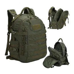 Man Military Tactical Backpack Outdood Waterproof Waterproof Hunting Trekking Trekking Bag Softback Large 35 L Pojemność Molle Rucksack 240521