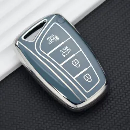 3 4 кнопки автомобиля Ключевой корпус для Hyundai Santa Fe Sport IX45 Equus Centennial Genesis G80 Grandeur Azera 2013-2016 Cover Fob