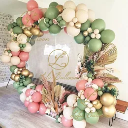 1 set k arco di palloncini bordeaux a forma di fiore con palloncini in lattice dorati in metallo per decorazione di compleanno, matrimonio, festa di nascà | SHEIN ALIA