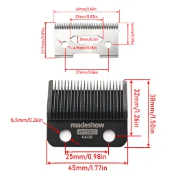 Madeshow Kulilang M5 (F) M10 R66 R77F Keilblätter Haarthaar Clipper Ultra dünner Klingen Trimmer Ersatz Originalschneiderkopf