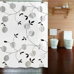 Shower Curtains Flowers Nordic Geometric Modern Curtain Decor Design Bathroom Drapes Fabric Rideau De Douche Home Garden Supplies