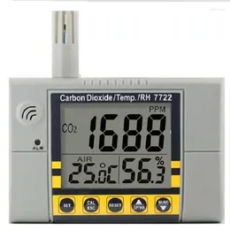 Dióxido de carbono Detector de temperatura e umidade Detector de qualidade do alarmômetro CO2 Hygrometer Gas Analyzer Sensoraz7722