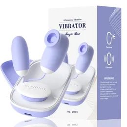 2 in 1 Vibrator Clitoris Saugwoman Sex Toys Ei tragbare Klitorisstimulation G Spot Adult Products 240524