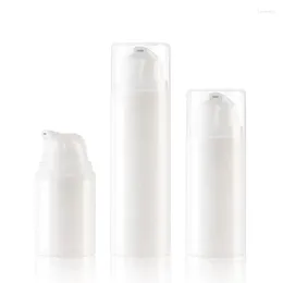 保管ボトル20pcs/lot 15ml 30ml 50ml pp Small Sample Airless Bottle真空ポンプローションを美容整数に使用する