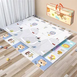 Spielenmatten Cartoon Babys Spiele Mat XPE Faltbare Puzzle -Pad -Spielzeug für Kindermatte Baby Klettern Kinder Rug Fitnessstudio Eductional Games Matten Geschenke 8xpv