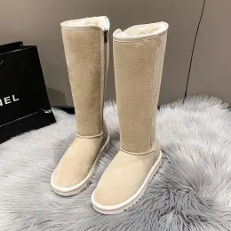 Winter 2023 New Women Chelsea Snow Boots Casual Shoes Brand Fur Short Plush Warm Mid-calf Boots Flats Femme Shoes Suede Botas