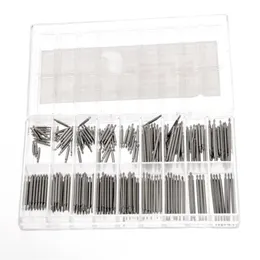 Kits de ferramentas de reparo Uma caixa de 270pcs 8mm-25mm aço inoxidável relógio de cinta link barras de mola ferramenta Silver 280i