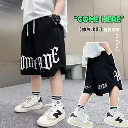 Shorts Letter Summer Baby Boys Casual Cargo Pants Thin Tickets For Kids Drawsting Children Short Sport Weatpants