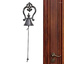 Decorative Figurines Rustic Cast Iron Chime Wind Chimes Doorbell With Mottled Design Relaxing Pendants For Balcony Courtyard Garden Living