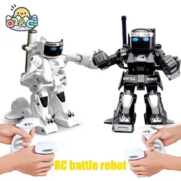RC Robot Battle Boxing Робот -робот -робот пульт дистанционного управления робот 24G -боевой робот с двумя игрушками для управления джойстиками для детей 240304 Orseo