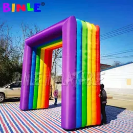 Uppblåsbar Rainbow Arch for Advertisement Party Supplies Event Archway Christmull Decoration