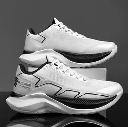 New Men's Sports Shoes Casual Comfortable Breathable Light Weight Thick Bottom Trend Classic White Size 39-45