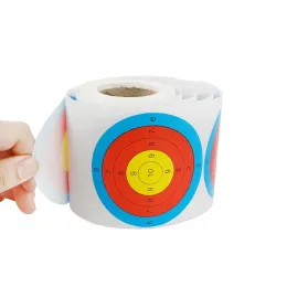 1Roll Target Papers Sticker 3 Inch 5 Ring For Archery Darts Catapult Shooting Aim Training Practice Accessories
