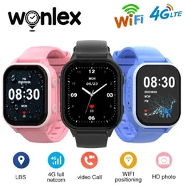 Kinder Uhren Wonlex SmartWatch Childrens 4G GPS SOS WiFI Standort WhatsApp KT19pro Android 8.1 mit Videoanrufkamera Childrens SmartWatch D240525